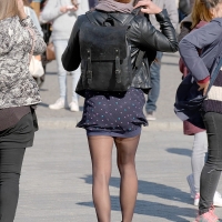 Various candid beautiful women in different outfits in public 98482383@N03_48752894767_Capped Beauty 3.jpg
