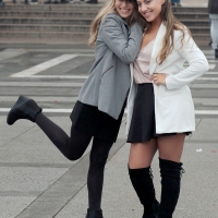 Various candid beautiful women in different outfits in public 98482383@N03_49035950363_Girlfriends 1.jpg
