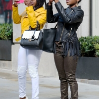 Various candid beautiful women in different outfits in public 98482383@N03_49191531142_Stylish Duo 1.jpg