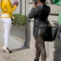 Various candid beautiful women in different outfits in public 98482383@N03_49191335521_Stylish Duo 4.jpg