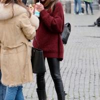 Various candid beautiful women in different outfits in public 98482383@N03_49401651403_Cutie with a Drink 2.jpg
