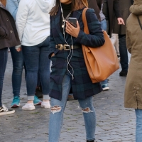 Various candid beautiful women in different outfits in public 98482383@N03_49675493152_Walking By 1.jpg