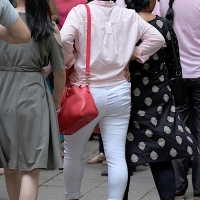 Various candid beautiful women in different outfits in public 98482383@N03_49824392841_Healthy Girl 3.jpg