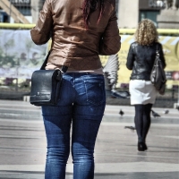 Multiple hot candid babes in tight jeans and pants 3078144@N24_16570156707_Her face doesn't matter.jpg