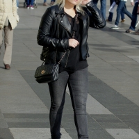 Multiple hot candid babes in tight jeans and pants 98482383@N03_16687924268_Blonde in Black Passing 2.jpg