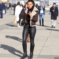 Multiple hot candid babes in tight jeans and pants candidsexystreet_49098271103_Brunette beauty in tight leather pants & boots.jpg