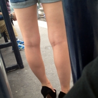 Candid girl in high heels and shorts with sexy legs Candid Ass Teen With High Heels_8B2EB4F.jpg