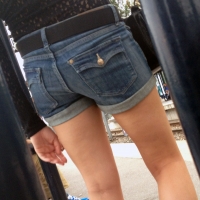 Candid girl in high heels and shorts with sexy legs Candid Ass Teen With High Heels_0D0B1A6.jpg