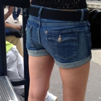 Candid girl in high heels and shorts with sexy legs Candid Ass Teen With High Heels_6F2CC80.jpg
