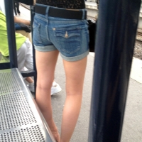 Candid girl in high heels and shorts with sexy legs Candid Ass Teen With High Heels_E948E8A.jpg