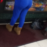 Sexy candid black booty in tight blue sweats 69708199.jpg