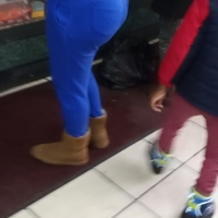 Sexy candid black booty in tight blue sweats 69708245.jpg