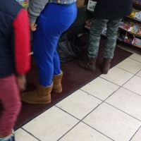 Sexy candid black booty in tight blue sweats 69708254.jpg