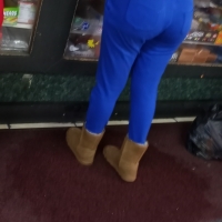 Sexy candid black booty in tight blue sweats 69708255.jpg