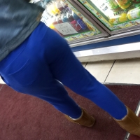 Sexy candid black booty in tight blue sweats 69708247.jpg