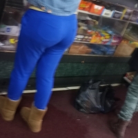 Sexy candid black booty in tight blue sweats 69708273.jpg