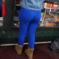 Sexy candid black booty in tight blue sweats 69708271.jpg