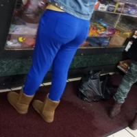 Sexy candid black booty in tight blue sweats 69708270.jpg