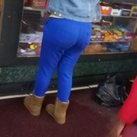 Sexy candid black booty in tight blue sweats 69708282.jpg