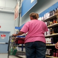 Skinny teen in jeans shopping at Walmart 39562256.jpg