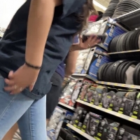 Skinny candid brunette teen in jeans at Walmart imgsrc.ru_70997322pIt.jpg