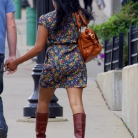 Candid sexy girls in skirts and dresses in public 98482383@N03_19670241884_Flowery Dress 2.jpg