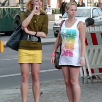 Candid sexy girls in skirts and dresses in public 98482383@N03_19407331073_Mini vs. Shorts 1.jpg