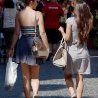 Candid sexy girls in skirts and dresses in public 98482383@N03_20605730469_Her Friend Arrives 3.jpg