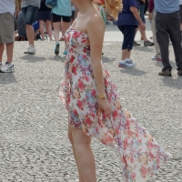 Candid sexy girls in skirts and dresses in public 98482383@N03_20956974729_With and Without Glasses 2.jpg