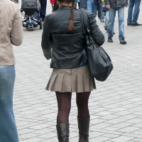 Candid sexy girls in skirts and dresses in public 98482383@N03_21869504906_Pigtail Cutie 2.jpg