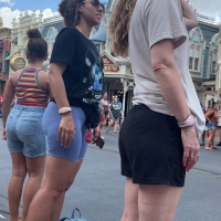 Sexy young Latina milf with a bubble butt and vpl in blue biker shorts 🔥 FireCandids_BlueBikes01.jpg