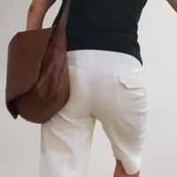 English teacher in white pants/shorts with vtl English teacher in white pants