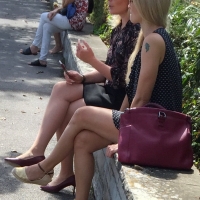candidsexystreet_43759307514_Two very sexy young ladies, one with and one without nylons.jpg