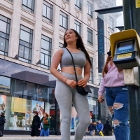 Cute face candid brunette girl with big boobs showing her tiny thong lines in Puma leggings Bustytram.mp4-2023-07-25-15h45m01s657.jpg