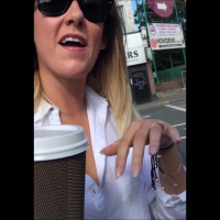 Blonde lady upskirted