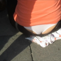 White thong whale tail