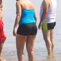 Thick candid babe at the beach with a big booty and vpl in spandex shorts mironsex66 - Milfs in bikini on the beache - 00021tpnpb8v-o.jpg