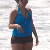 Thick candid babe at the beach with a big booty and vpl in spandex shorts mironsex66 - Milfs in bikini on the beache - 001045yslhmw-o.jpg