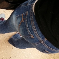 Tight ebony ass in jeans
