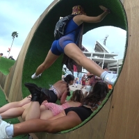 Candid flexible rave chick showing off her sexy ass while poising for pics in blue spandex shorts Pro Shorts - Blue Spandex 1 Piece Blonde-1.m4v-2024-07-30-18h11m55s420.jpg
