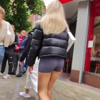 Hot candid blonde girl shopping with friends in tight purple spandex shorts blonde babe in tight Spandex shorts.mp4-2022-08-03-17h16m37s288.jpg