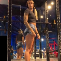 Candid sexy fit tattooed blonde chick working out in spandex shorts with a nice ass My Movie-2024-08-03-08h55m12s812.jpg