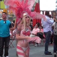 Body painted NY girls