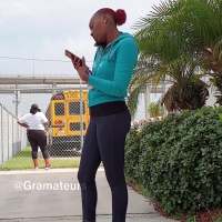 Black girl with a nice ass in leggings