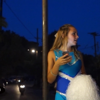 Candid cheeleaders