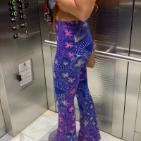 Crazy purple leggings