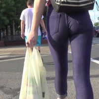 Skinny jeggings booty