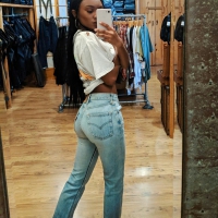 Ebony beauty Aerin loves showing off her body Beautiful and sexy Aerin