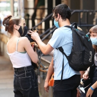 Zoey Deutch on the set of Not Okay in New York with a pokies shot 13.jpg