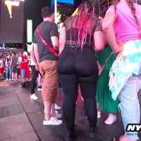 Huge black booty in jeans (part 2)